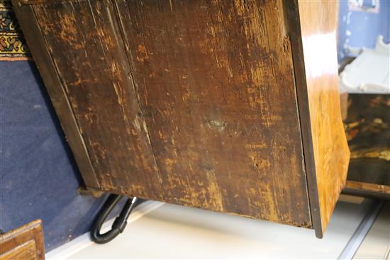 A late 17th century North Italian walnut chest W.2ft 8in. D.1ft 2in. H.3ft 2in.